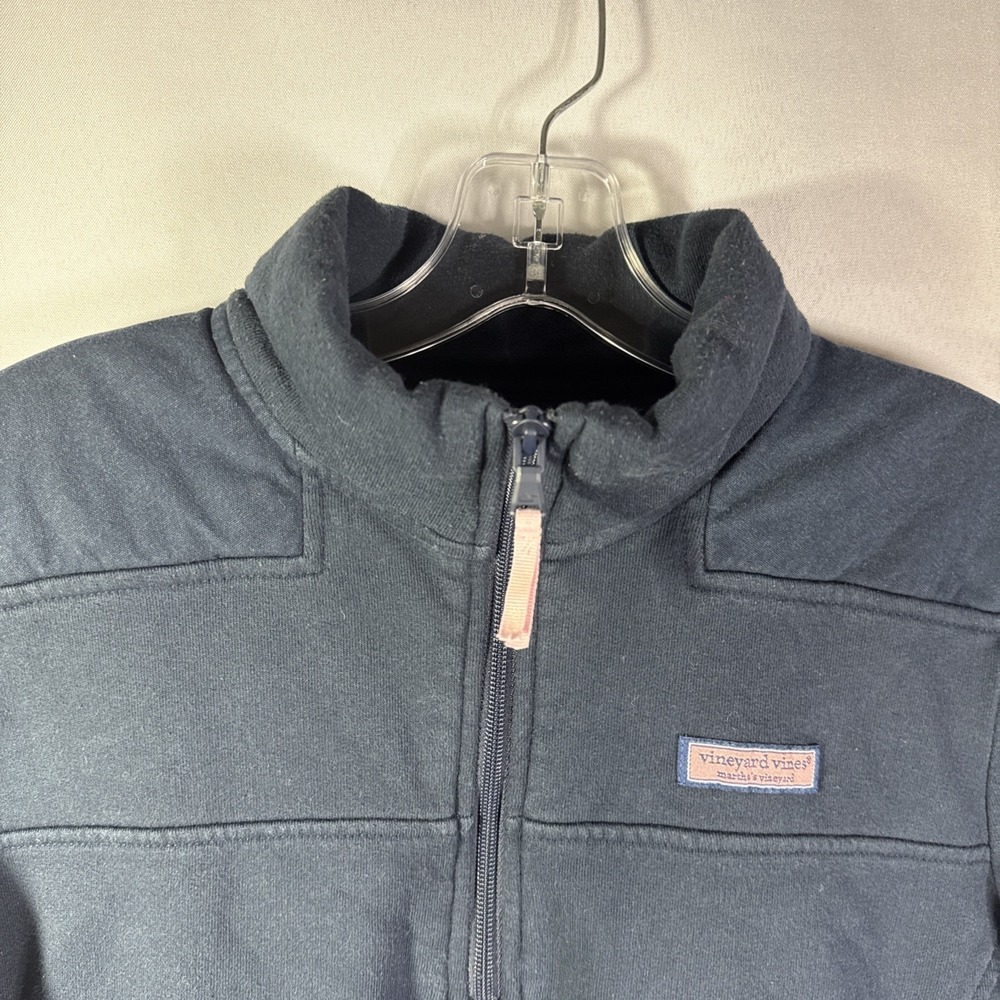 Vineyard Vines Womens Shep  Navy Blue 1/4 Zip Pullover Style 2K001317 VTG  Sz L - Picture 7 of 15